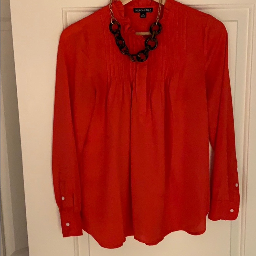 JCrew red blouse